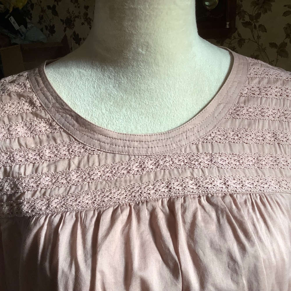 Boden Cotton Blouse Dusty Pink us size 8, uk size 12 - Picture 2 of 8